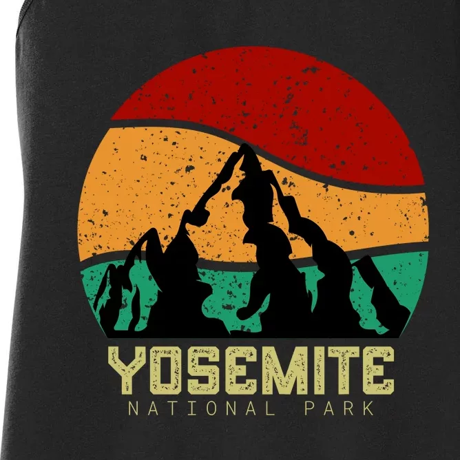 Retro Yosemite National Park Women's Racerback Tank