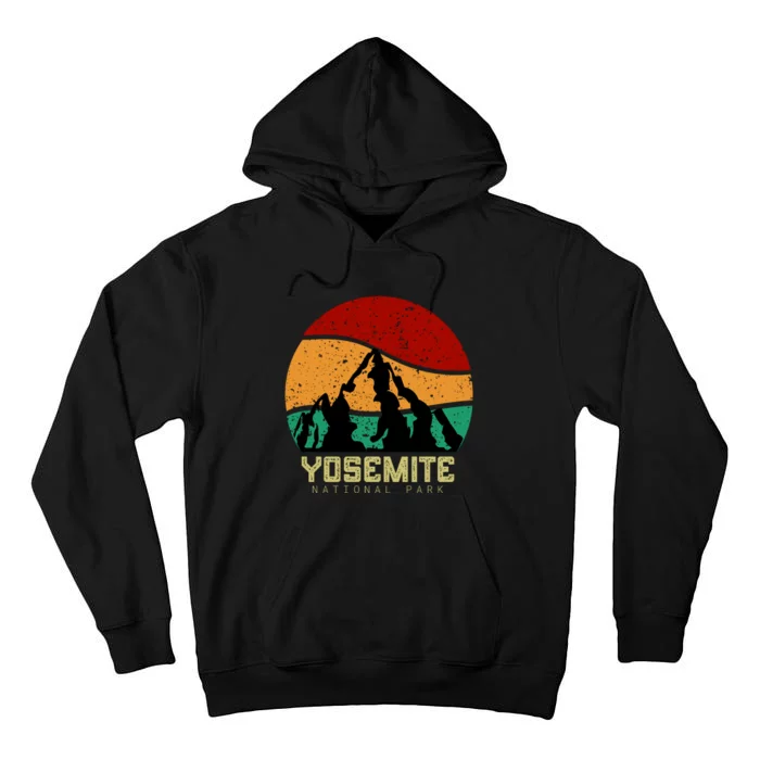 Retro Yosemite National Park Tall Hoodie