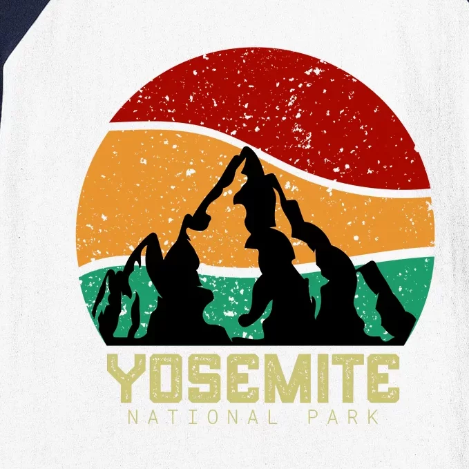 Retro Yosemite National Park Baseball Sleeve Shirt