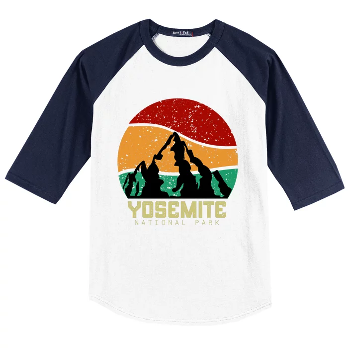 Retro Yosemite National Park Baseball Sleeve Shirt