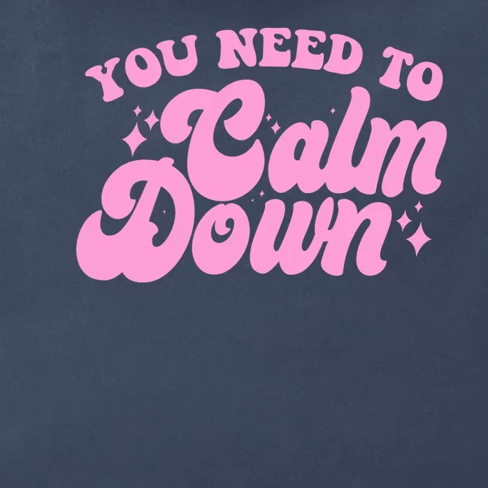 Retro You Need To Calm Down Zip Tote Bag