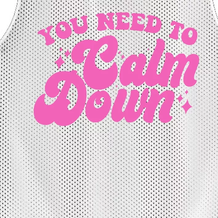 Retro You Need To Calm Down Mesh Reversible Basketball Jersey Tank