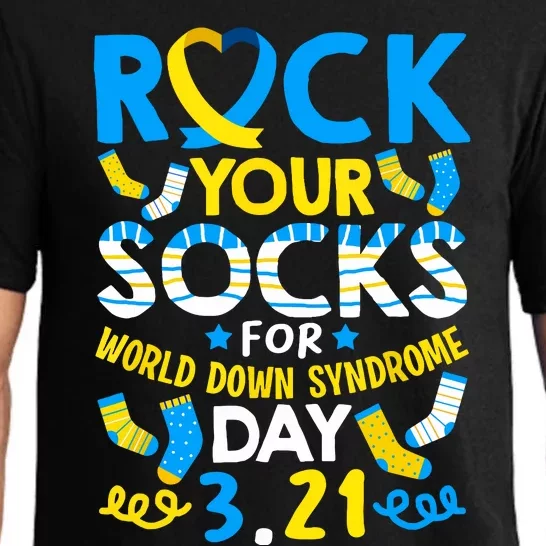 Rock Your Socks Down Syndrome Day Awareness Pajama Set