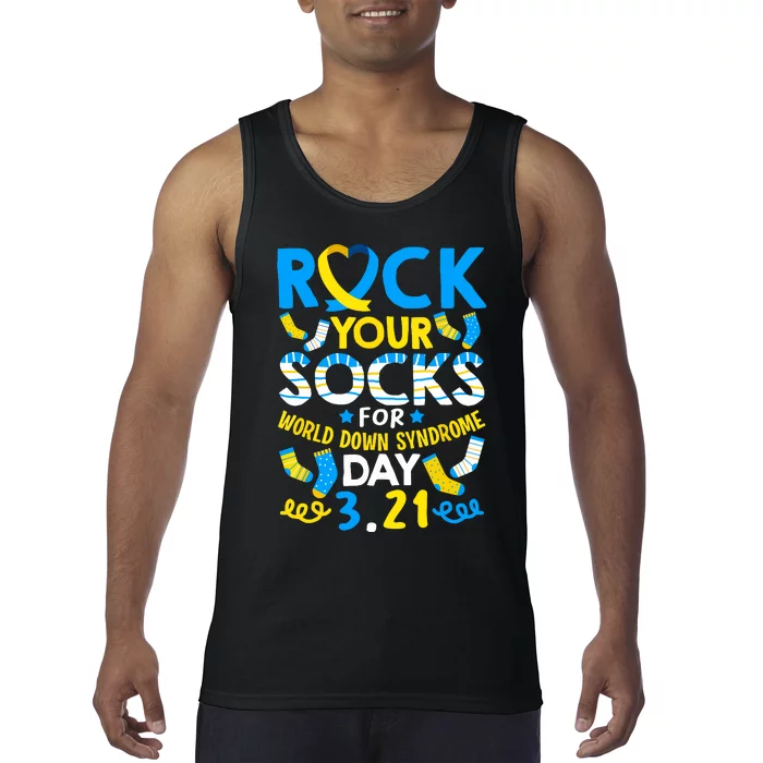 Rock Your Socks Down Syndrome Day Awareness Tank Top