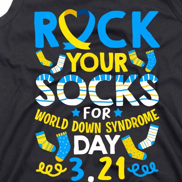 Rock Your Socks Down Syndrome Day Awareness Tank Top