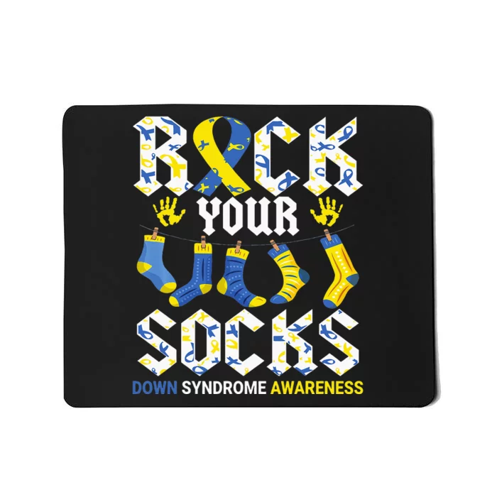 Rock Your Socks Awareness on March 21st Mousepad