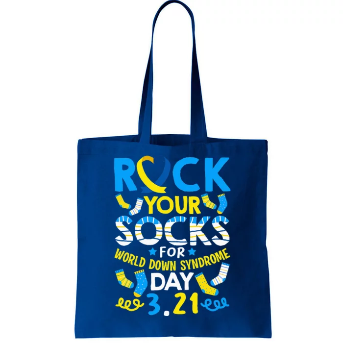 Rock Your Socks Down Syndrome Day Awareness Tote Bag