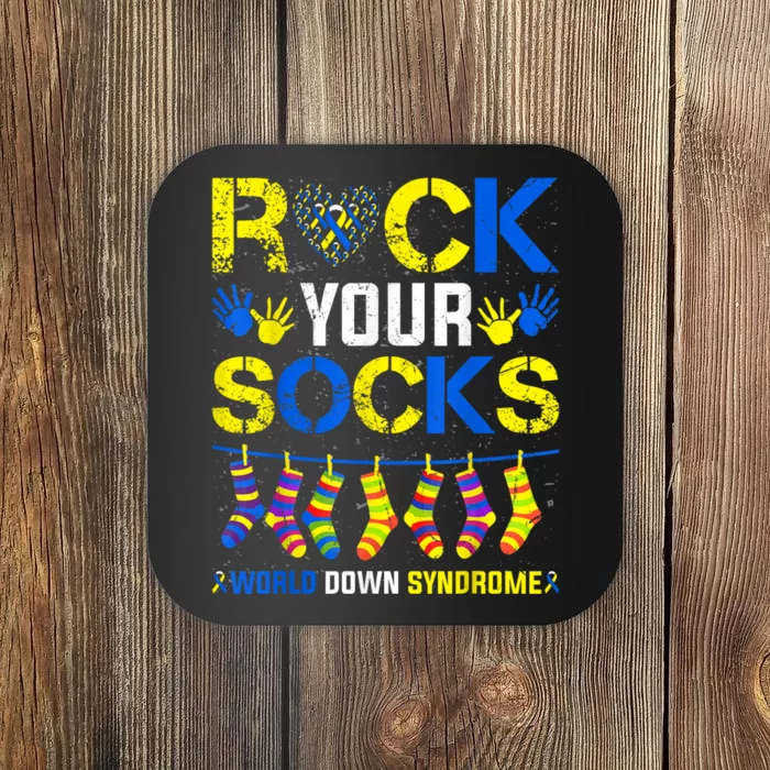 Rock Your Socks World Down Syndrome Coaster