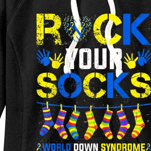 Rock Your Socks World Down Syndrome Women's Fleece Hoodie