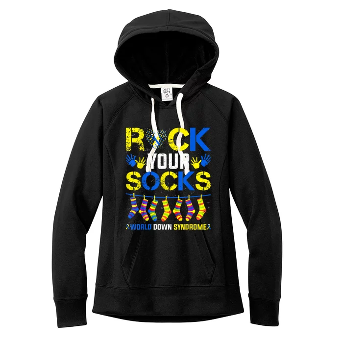 Rock Your Socks World Down Syndrome Women's Fleece Hoodie