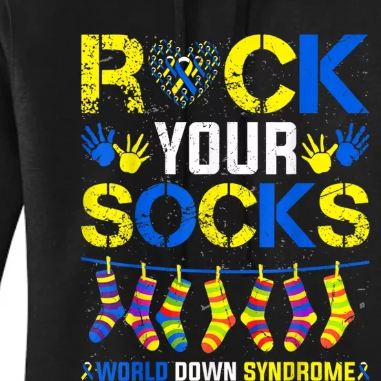 Rock Your Socks World Down Syndrome Women's Pullover Hoodie