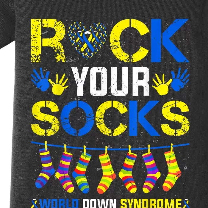 Rock Your Socks World Down Syndrome Baby Bodysuit