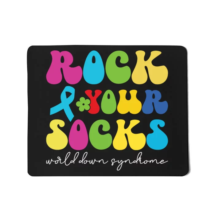 Rock Your Socks Down Syndrome Socks Women Mousepad