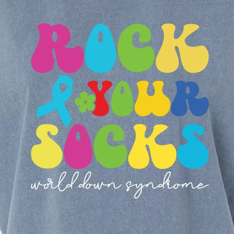 Rock Your Socks Down Syndrome Socks Women Garment-Dyed Women's Muscle Tee