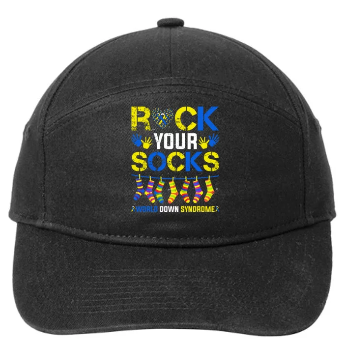 Rock Your Socks Down Syndrome Socks Women 7-Panel Snapback Hat