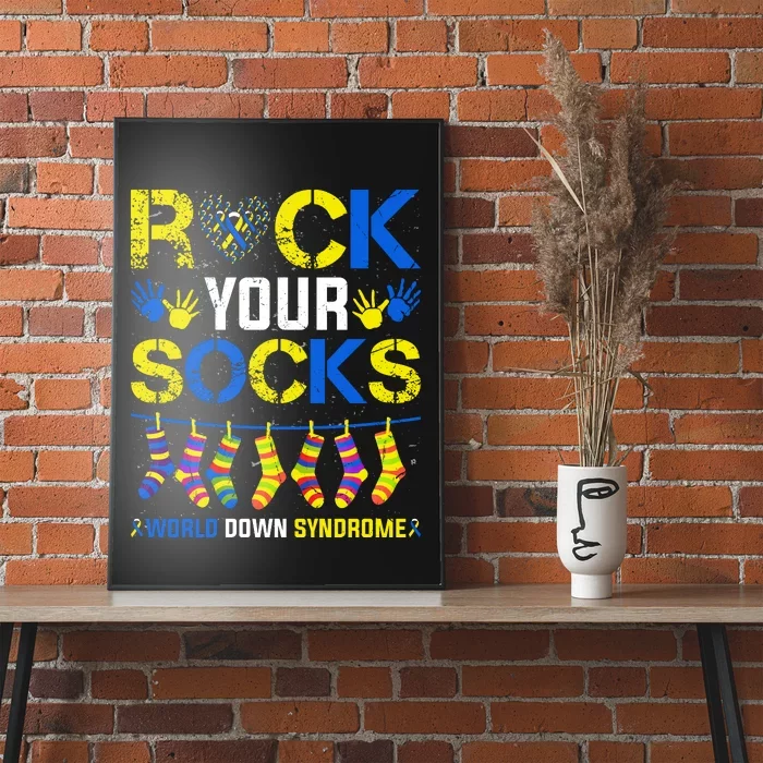 Rock Your Socks Down Syndrome Socks Women Poster