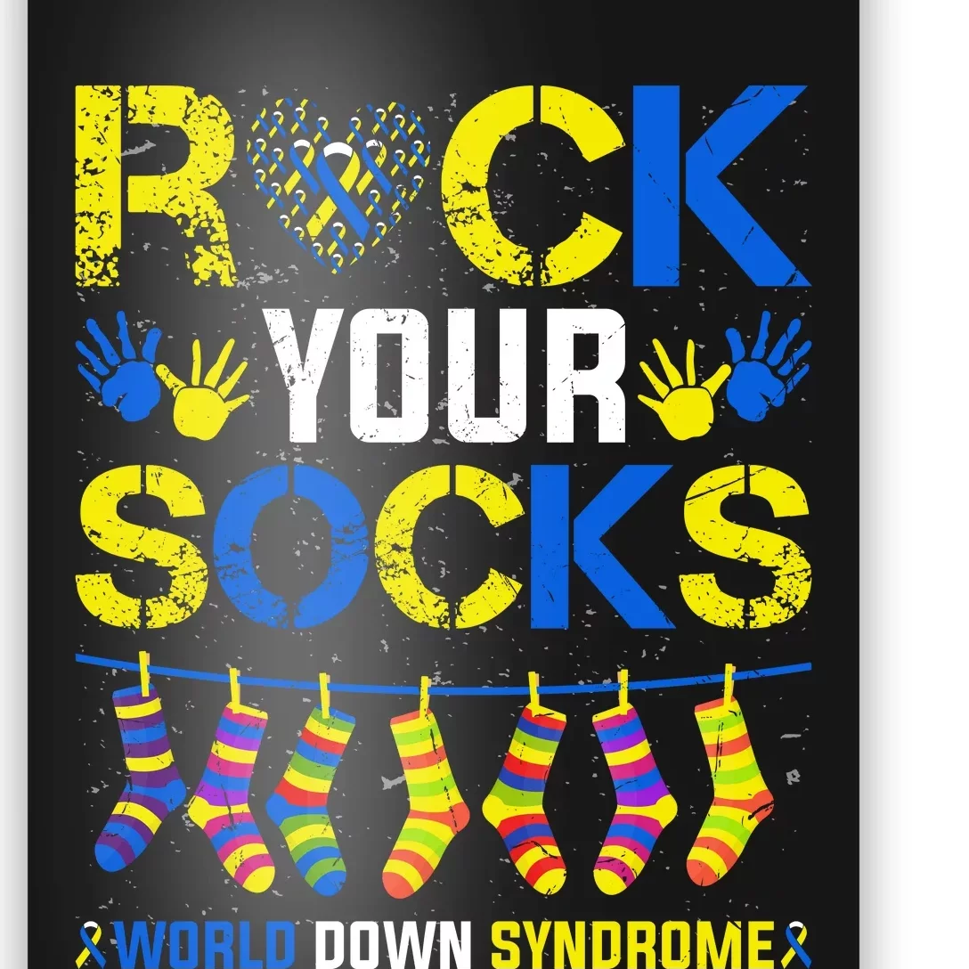 Rock Your Socks Down Syndrome Socks Women Poster