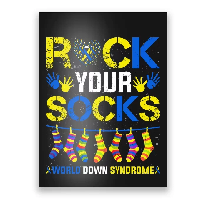 Rock Your Socks Down Syndrome Socks Women Poster