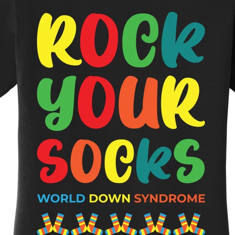 Rock Your Socks Down Syndrome Socks Women Women's T-Shirt