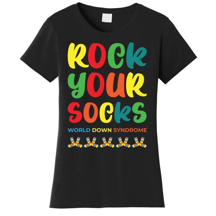 Rock Your Socks Down Syndrome Socks Women Women's T-Shirt