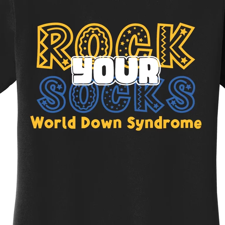 Rock Your Socks Down Syndrome Socks Women Women's T-Shirt