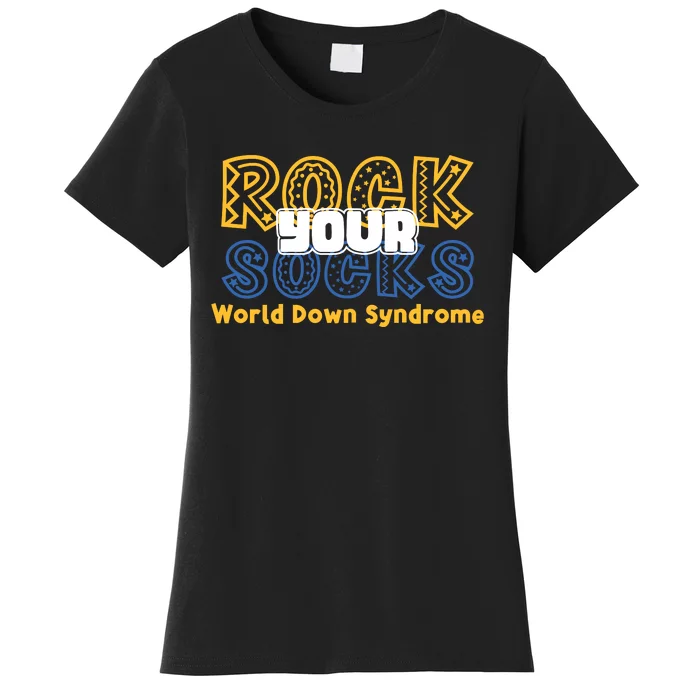 Rock Your Socks Down Syndrome Socks Women Women's T-Shirt