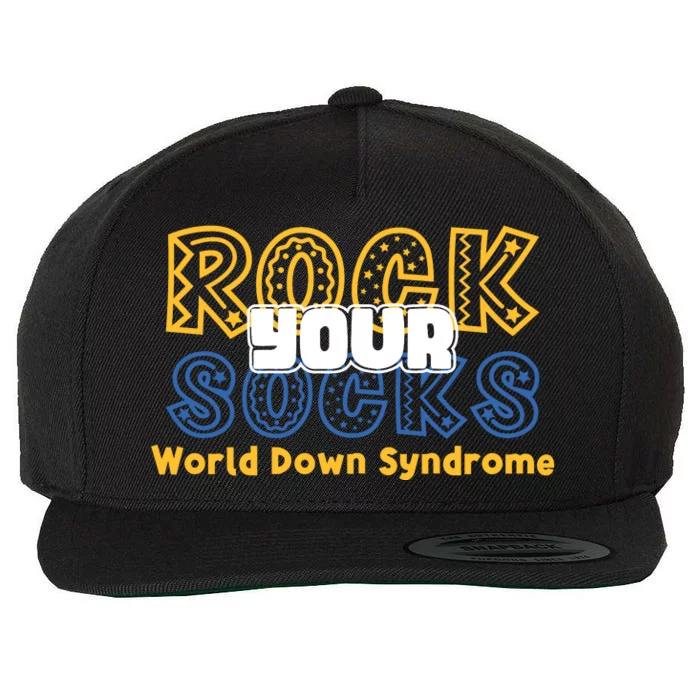 Rock Your Socks Down Syndrome Socks Women Wool Snapback Cap