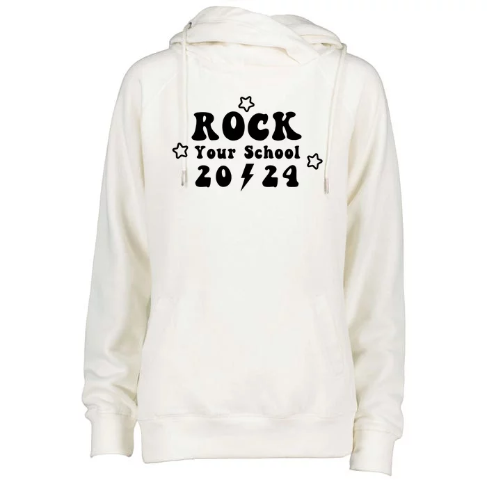 Rock Your School 2024 Womens Funnel Neck Pullover Hood