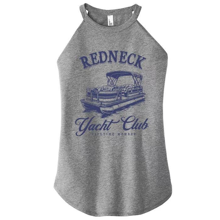 Redneck Yacht Social Club Party In Slow Motion Women’s Perfect Tri Rocker Tank