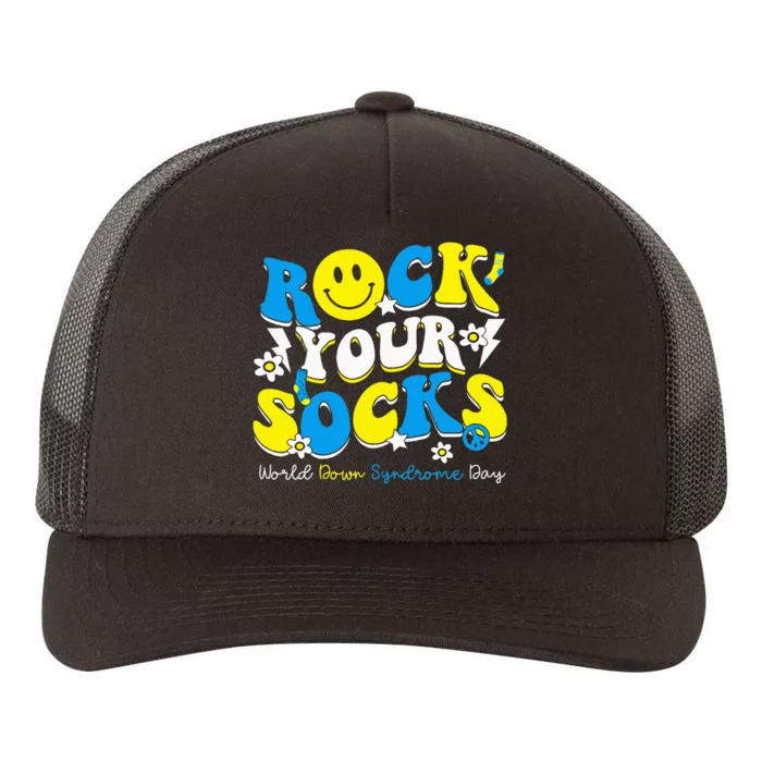 Rock Your Socks World Down Syndrome Awareness Day Yupoong Adult 5-Panel Trucker Hat