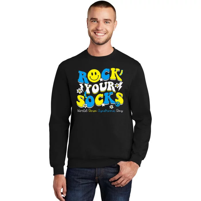 Rock Your Socks World Down Syndrome Awareness Day Tall Sweatshirt