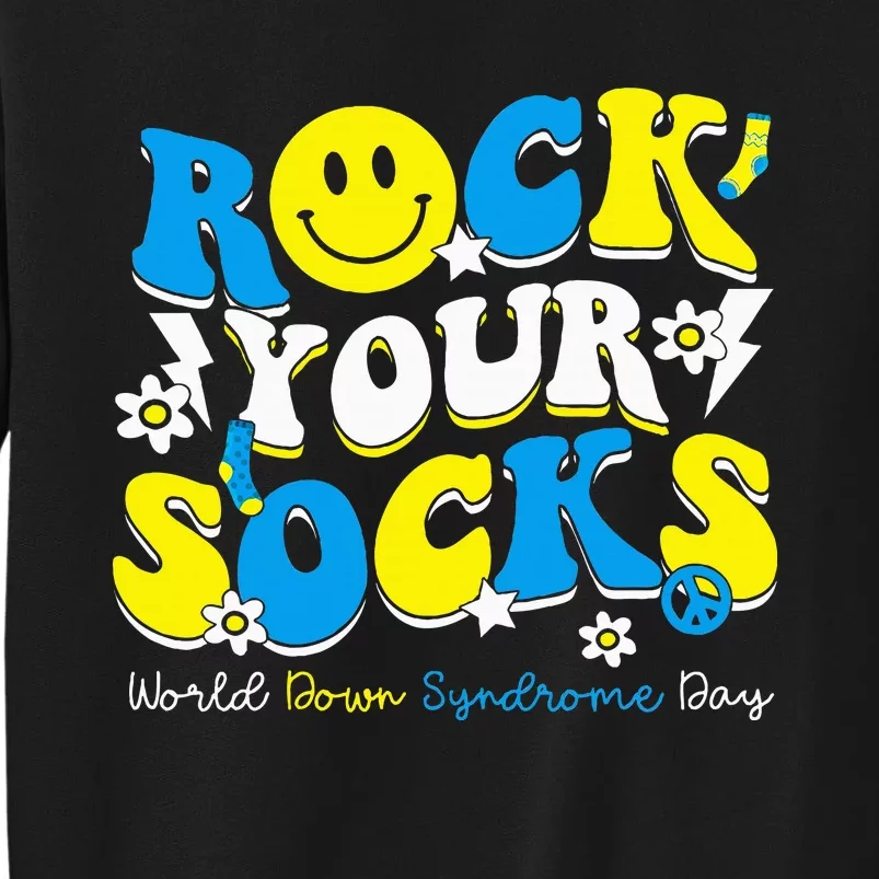 Rock Your Socks World Down Syndrome Awareness Day Tall Sweatshirt