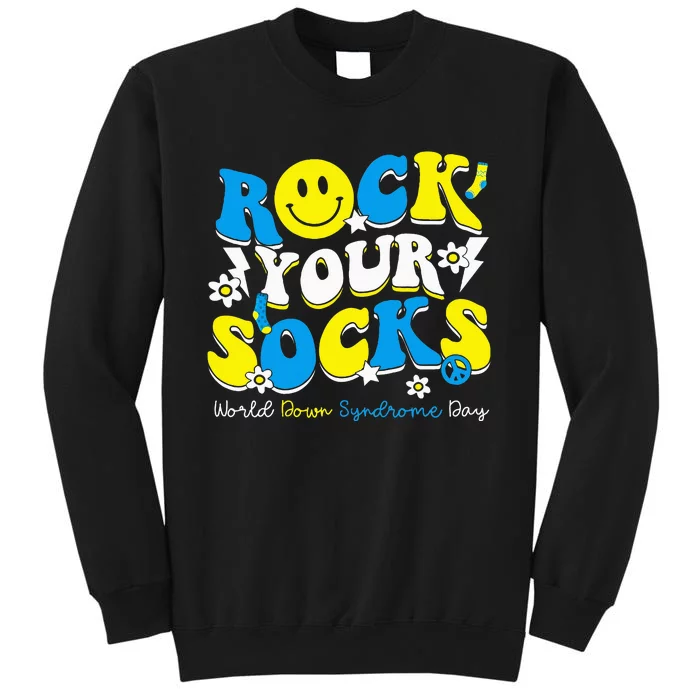 Rock Your Socks World Down Syndrome Awareness Day Tall Sweatshirt