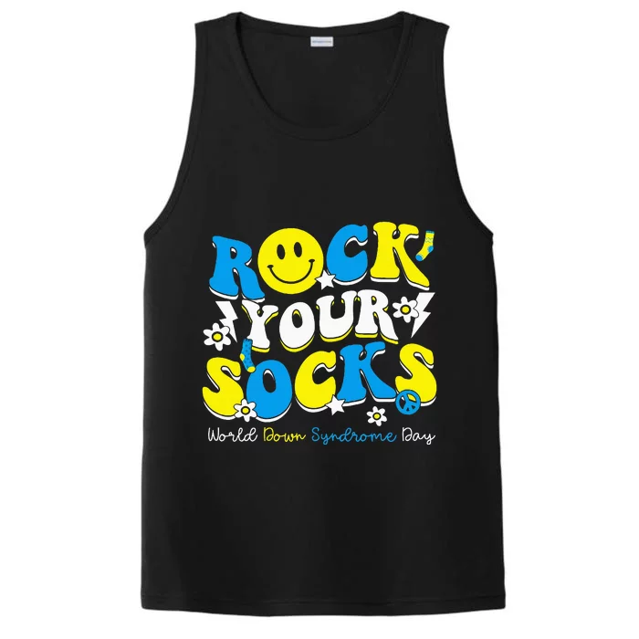 Rock Your Socks World Down Syndrome Awareness Day Performance Tank