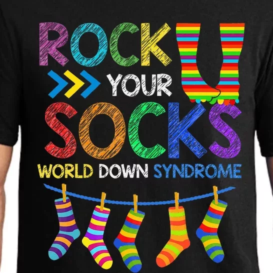 Rock Your Socks Down Syndrome Awareness Teachers Pajama Set