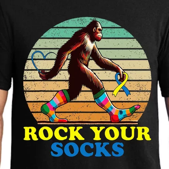 Rock Your Socks Awareness Sasquatch Pajama Set