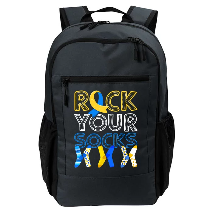 Rock Your Socks Down Syndrome Awareness Daily Commute Backpack