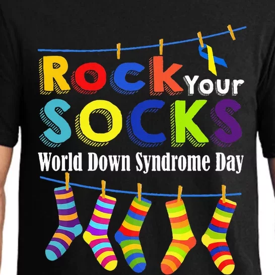 Rock Your Socks Cute 321 Trisomy 21 World Down Syndrome Day Pajama Set