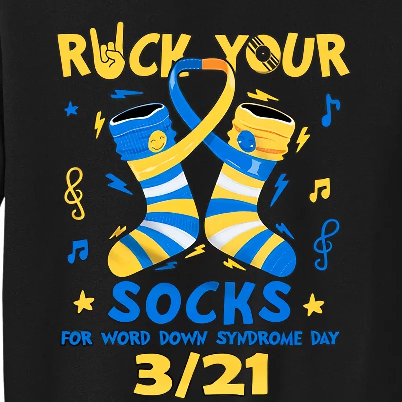 Rock Your Socks For World Down Syndrome Day March 21 Blue And Yellow Trisomy 21 Sweatshirt