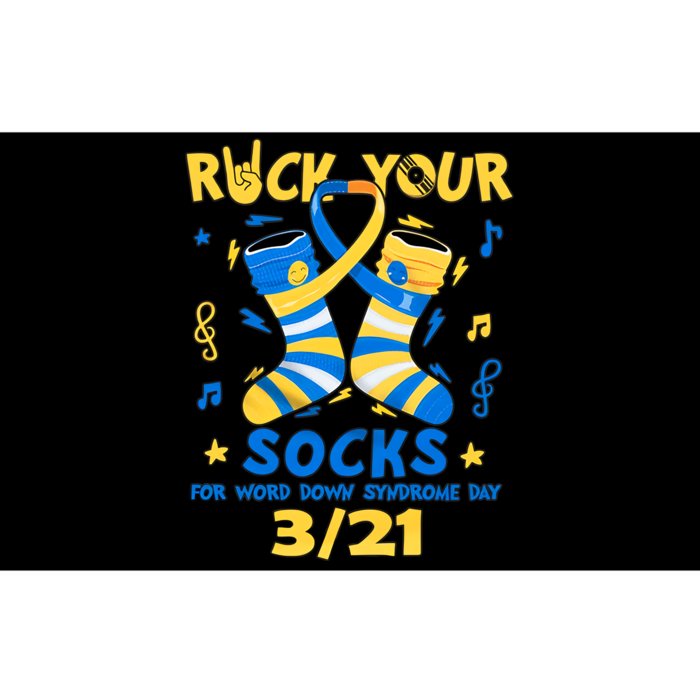 Rock Your Socks For World Down Syndrome Day March 21 Blue And Yellow Trisomy 21 Bumper Sticker