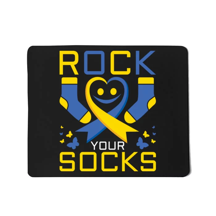 Rock Your Socks Gift For Down Syndrome Awareness Mousepad