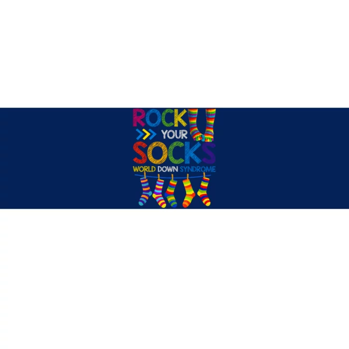 Rock Your Socks World Down Syndrome Awareness Bumper Sticker