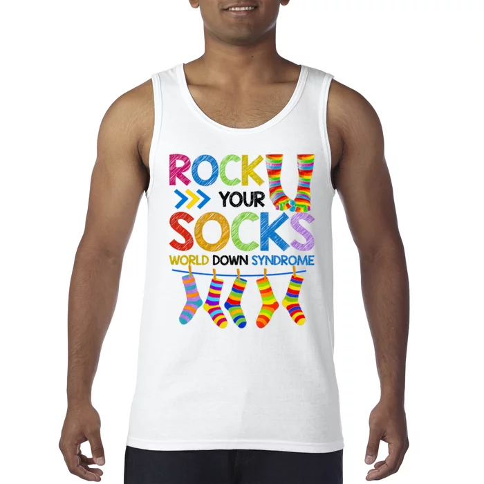 Rock Your Socks World Down Syndrome Awareness Tank Top