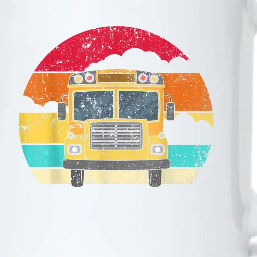 Retro Yellow School Bus For School Bus Driver And Busman Black Color Changing Mug