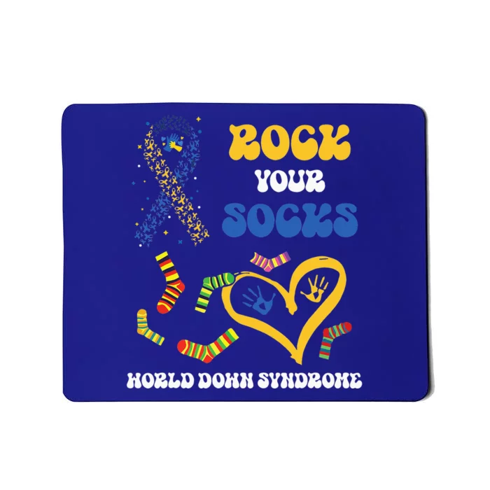 Rock Your Socks T21 Man Down Syndrome Awareness Mousepad