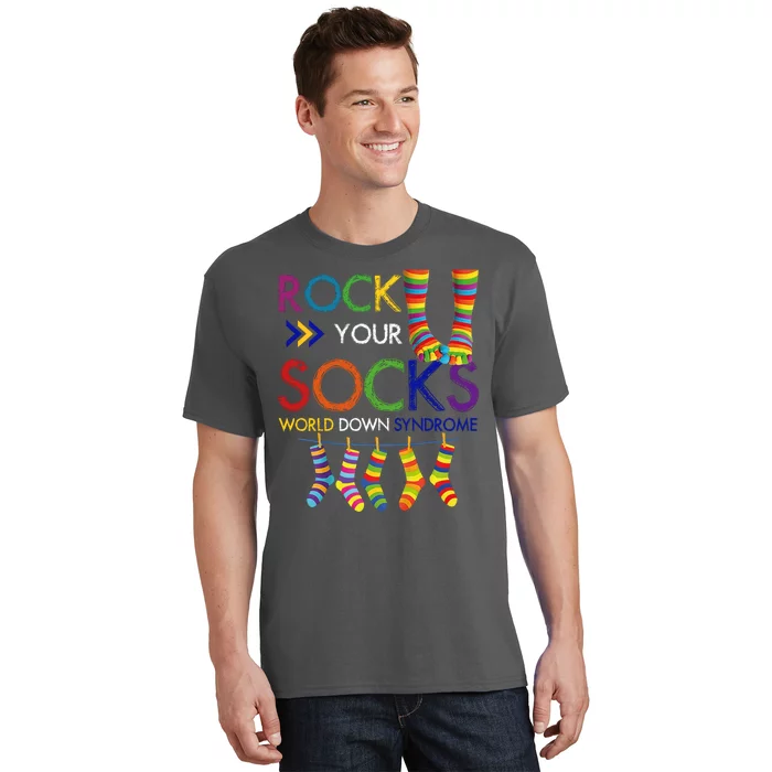 Rock Your Socks World Down Syndrome Awareness T-Shirt