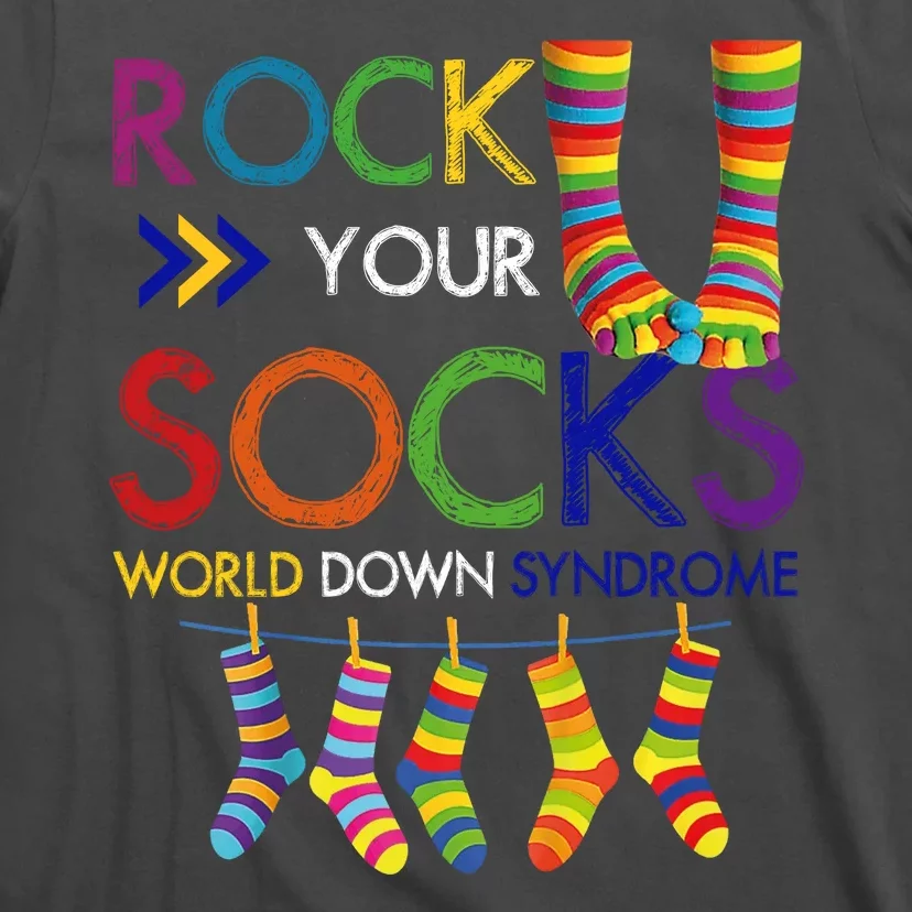 Rock Your Socks World Down Syndrome Awareness T-Shirt