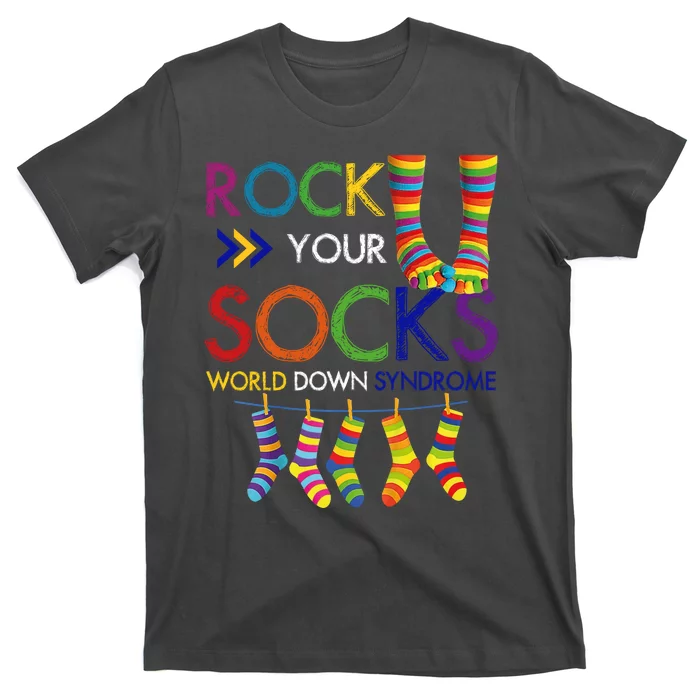 Rock Your Socks World Down Syndrome Awareness T-Shirt