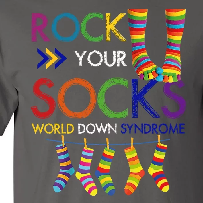 Rock Your Socks World Down Syndrome Awareness Tall T-Shirt