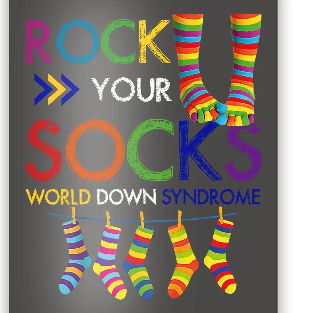 Rock Your Socks World Down Syndrome Awareness Poster